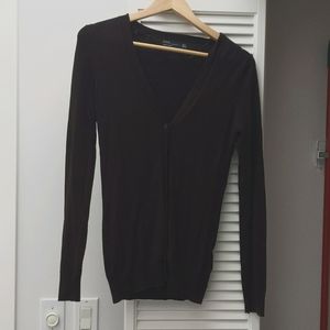 Brown long sleeved cardigan - Zara - size S
